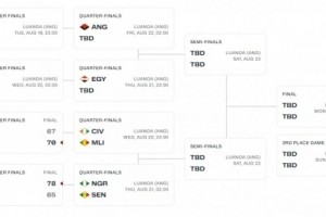 男篮非洲杯两组1/4决赛出炉：马里vs科特迪瓦 塞内加尔vs尼日利亚